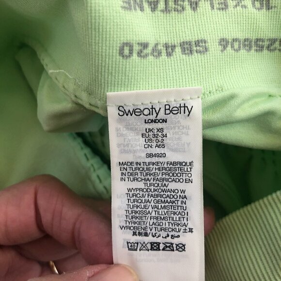 Sweaty Betty Light Green Stamina Workout Bra XS - Picture 8 of 8